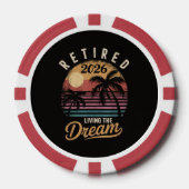 Rentner 2026 Traumruhestand Pokerchips (Vorderseite)