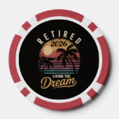 Rentner 2026 Traumruhestand Pokerchips (Rückseite)