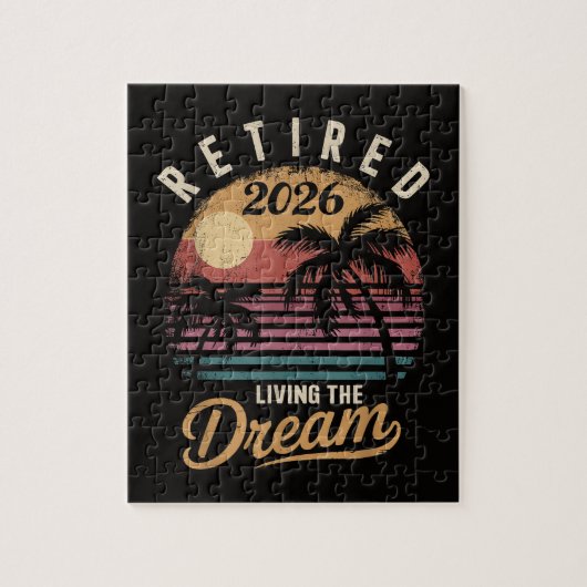 Rentner 2026 Traumruhestand Puzzle (Vertikal)