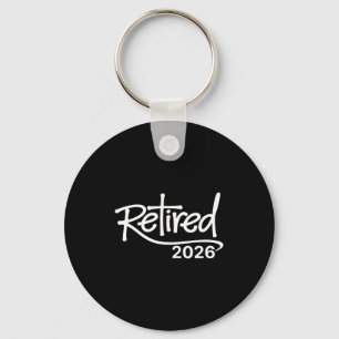 Rentner 2026 Vintage Christliche Rente Party Schlüsselanhänger
