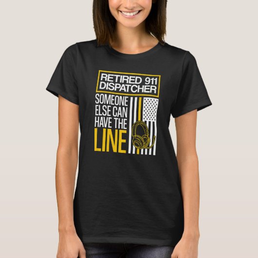 Rentner 911-Dispatcher-Rente T-Shirt (Vorderseite)