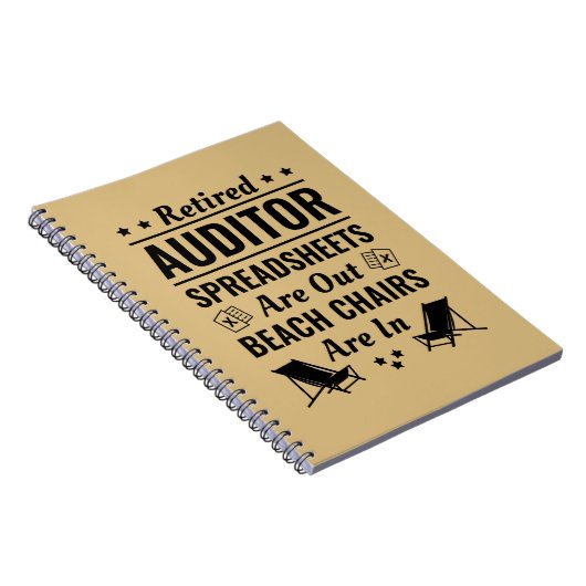 Rentner Auditor Funny Retirement Notizblock (Rechte Seite)