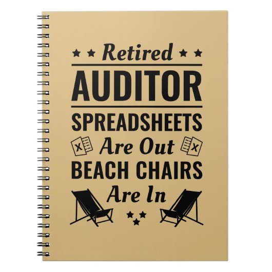 Rentner Auditor Funny Retirement Notizblock (Vorderseite)