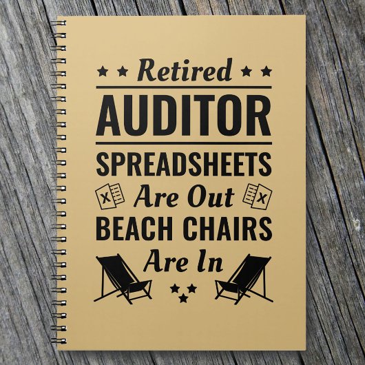 Rentner Auditor Funny Retirement Notizblock