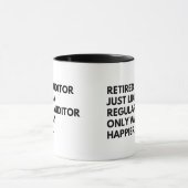 Rentner Auditor Funny Retirement Tasse (Zentrum)