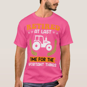 Rentner Bauer Landwirt Ruhestand Traktor T-Shirt