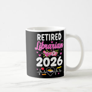 Rentner Bibliothekar est 2026 Schulbibliothekar Kaffeetasse
