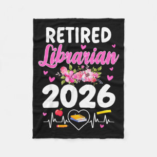 Rentner Bibliothekarin geschätzt 2026 Schulbibliot Fleecedecke