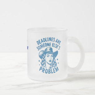 Rentner-Büroleiter-Mug – Lustiges Renten-Geschenk Mattglastasse