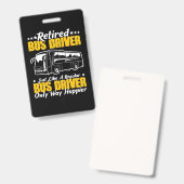 Rentner Busfahrer Ausweis (Vorder- & Rückseite)