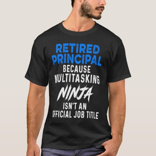 Rentner-Chef-Ninja-Schulrentner T-Shirt (Vorderseite)