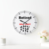 Rentner, die sich sorgen große wanduhr (Zuhause)