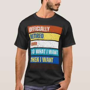 Rentner Fischer Ruhestand Rentner Fischer T-Shirt
