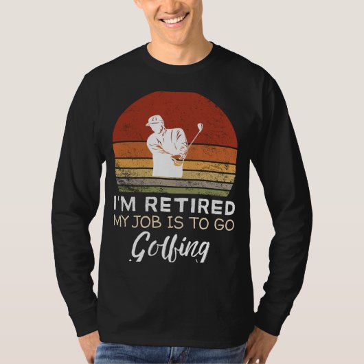Rentner-Golfer-Tee - Tee-Time-Humor! T-Shirt (Vorderseite)