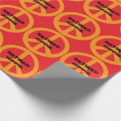 Rentner Hippie Geschenkpapier (Ecke)