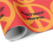 Rentner Hippie Geschenkpapier (Rolleneckpunkt)