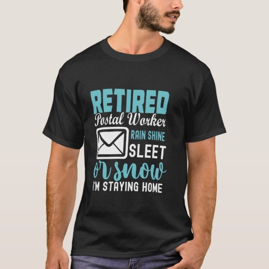 Rentner im Postdienst T-Shirt (Vorderseite)