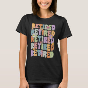 Rentner im Ruhestand, Groovy & Hippie der 60er Jah T-Shirt