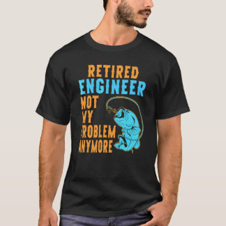 Rentner-Ingenieur beim Angeln im Ruhestand T-Shirt