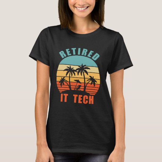 Rentner IT-Techniker Computer-Geek Frohe Rente T-Shirt (Vorderseite)