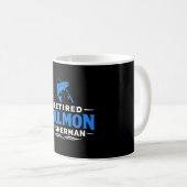 Rentner-Lachs-Angler Humor Kaffeetasse (VorderseiteRechts)