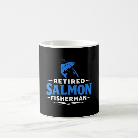 Rentner-Lachs-Angler Humor Kaffeetasse (Mittel)