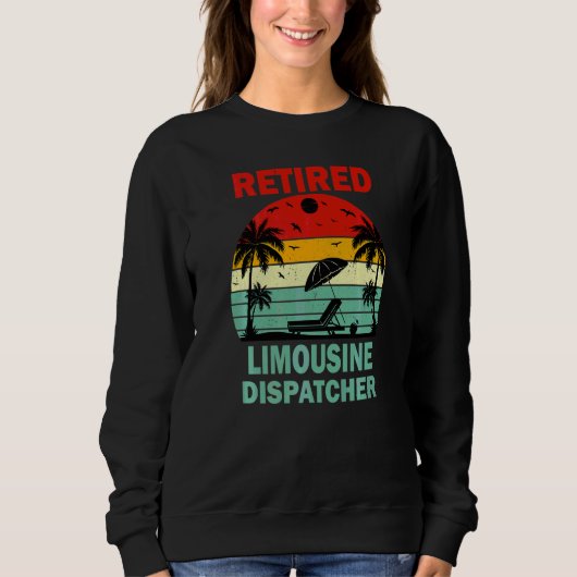 Rentner Limousinenvermittler Ruhestand Sweatshirt (Vorderseite)