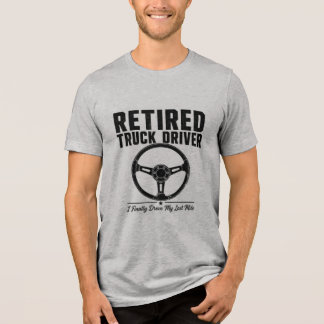 Rentner-LKW-Fahrer-Shirt - Ich fuhr endlich meinen Tri-Blend Shirt