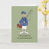 Rentner Mann Karte (Gelbe Blume)