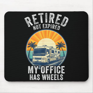 Rentner Nicht Ausgelaugt Rv Camper Van Lustiges Re Mousepad