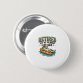 Rentner Nicht Mein Problem Alligator Urlaub Shirt_ Button (Vorne & Hinten)