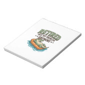 Rentner Nicht Mein Problem Alligator Urlaub Shirt_ Notizblock (Rotiert)