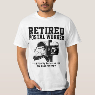 Rentner-Paketboten-Arbeits-T-Shirt — Endlich Zuges T-Shirt