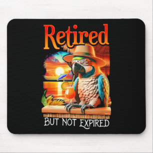 Rentner-Papagei, aber nicht abgelaufen Sommerferie Mousepad