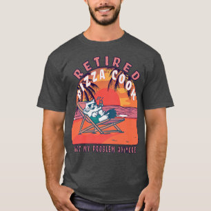 Rentner Pizza Koch Lustig Vintage Ruhestand T-Shirt
