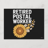 Rentner Postangestellter Feiertagspostkarte (Rückseite)