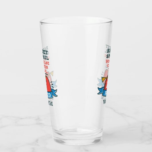 Rentner Postarbeiter Großvater Rentner Glas (Links)