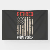 Rentner Postbeamter Ruhestand Banner (Horizontal)