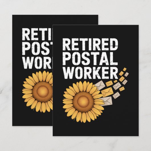 Rentner Postbediensteter Karte (Vorne/Hinten)