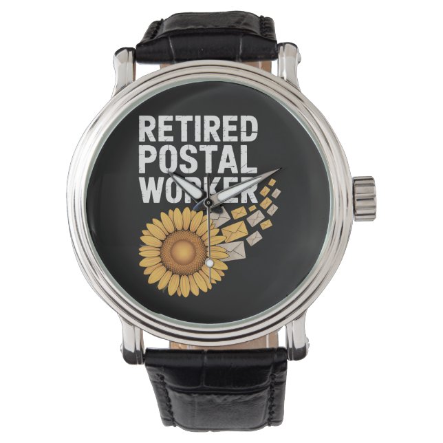 Rentner Postmitarbeiter Armbanduhr (Vorderseite)