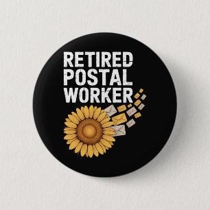 Rentner Postmitarbeiter Button