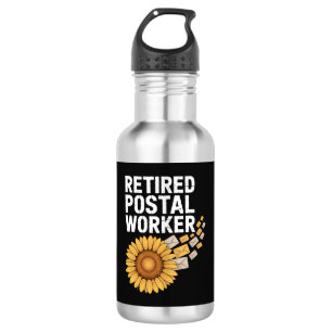 Rentner Postmitarbeiter Edelstahlflasche