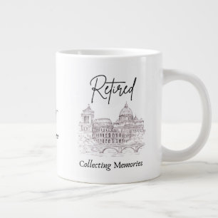 Rentner-Reisender-Geschenktasse Jumbo-Tasse