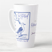 Rentner-Reisender-Geschenktasse Milchtasse (Linke Ecke)