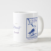 Rentner-Reisender-Tasse als Geschenk Jumbo-Tasse (Vorderseite Rechts)