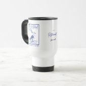 Rentner-Reisender-Tasse als Geschenk Reisebecher (Vorderseite Links)