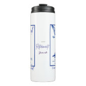 Rentner-Reisender-Tasse als Geschenk Thermosbecher (Vorderseite)