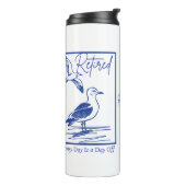 Rentner-Reisender-Tasse als Geschenk Thermosbecher (Nach links gedreht)