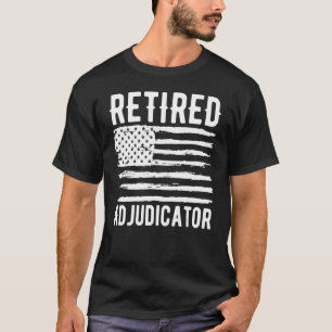 Rentner Schiedsrichter Beruf Amerikanische Flagge T-Shirt