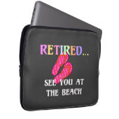 Rentner...Sehen wir uns am Strand Laptopschutzhülle (Vorne Rechts)